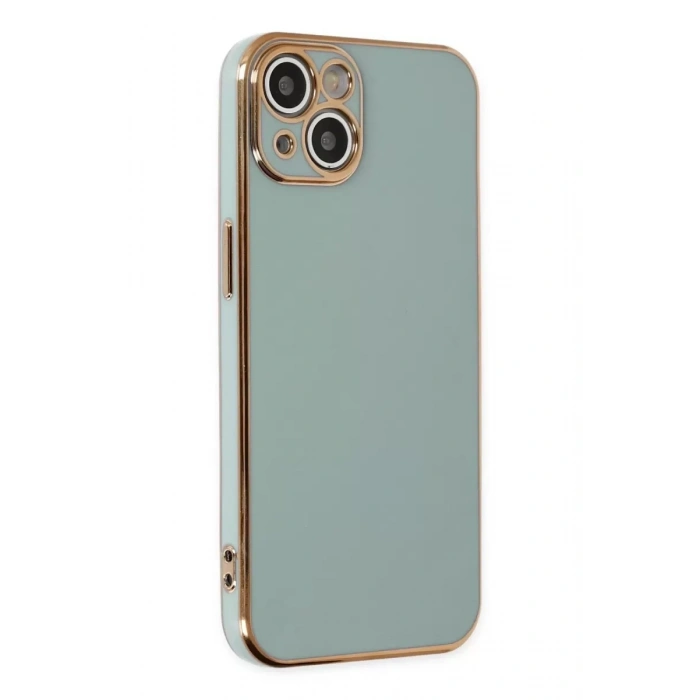 Apple iPhone 13 Kılıf Volet Silikon - Açık Yeşil