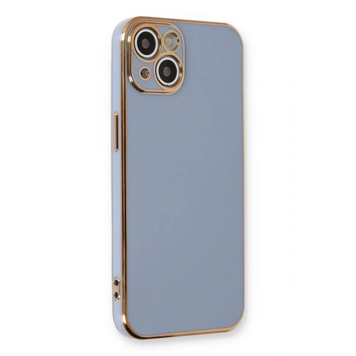 Apple iPhone 13 Kılıf Volet Silikon - Mavi