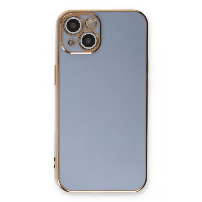 Apple iPhone 13 Kılıf Volet Silikon - Mavi