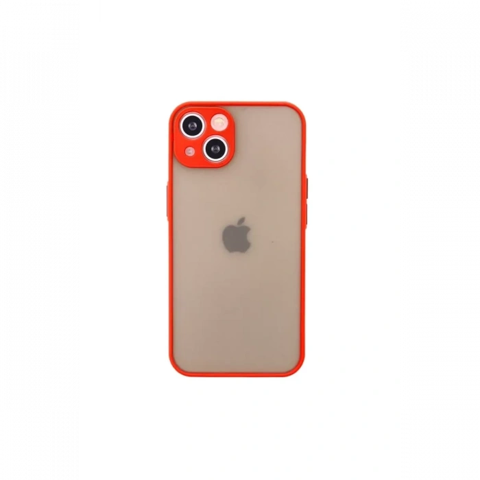 Apple iPhone 13 Mini Kılıf Montreal Silikon Kapak - Kırmızı