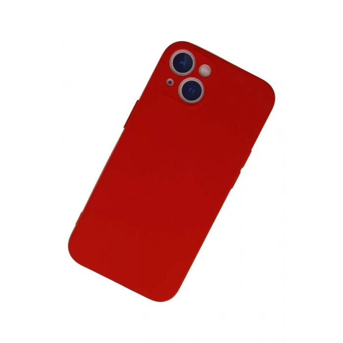 Apple iPhone 13 Mini Kılıf Nano içi Kadife Silikon - Kırmızı