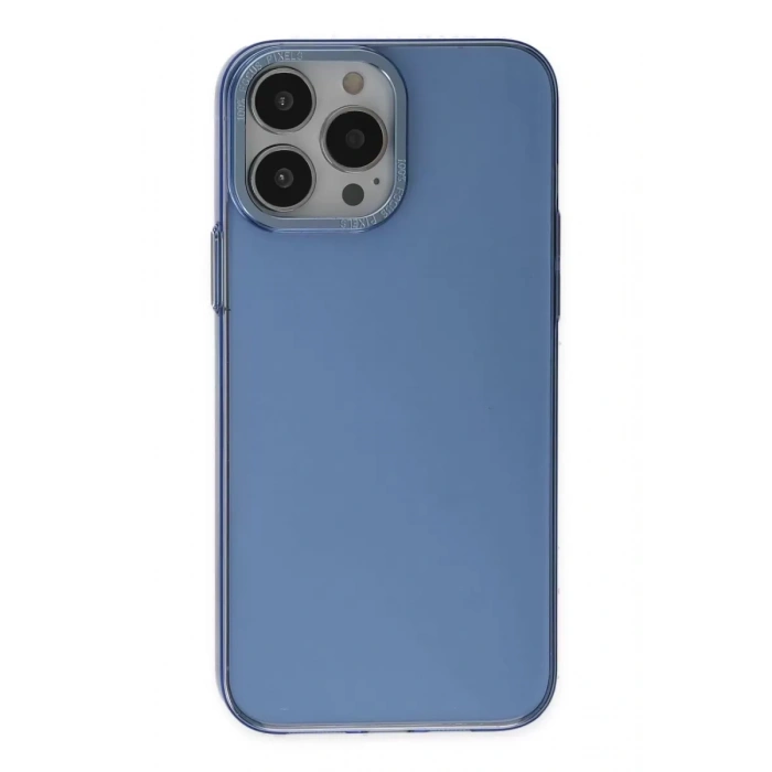 Apple iPhone 13 Pro Kılıf Anka PC Sert Metal Kapak - Mavi