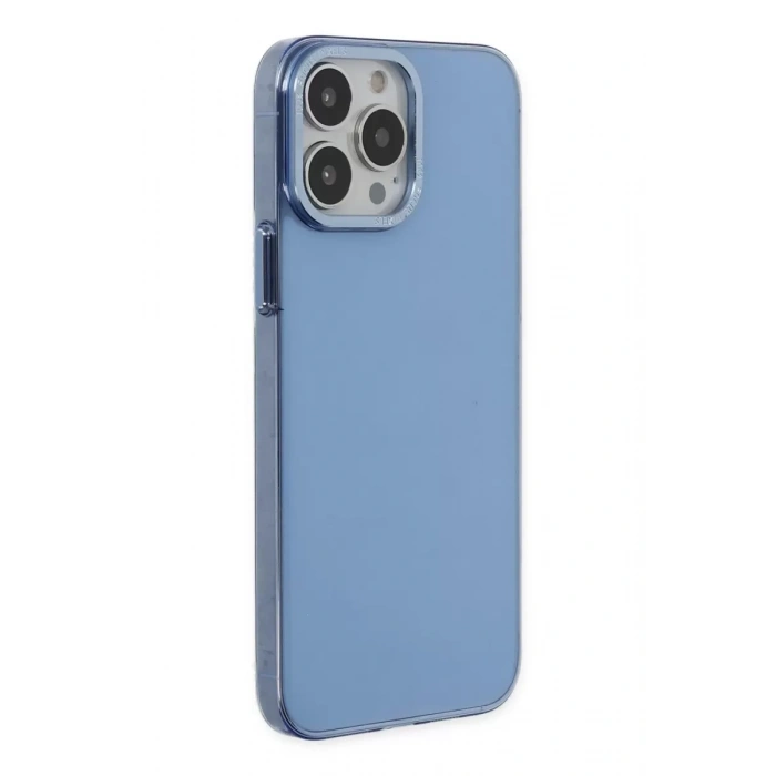 Apple iPhone 13 Pro Kılıf Anka PC Sert Metal Kapak - Mavi