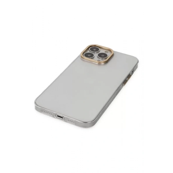 Apple iPhone 13 Pro Kılıf Anka PC Sert Metal Kapak - Şeffaf