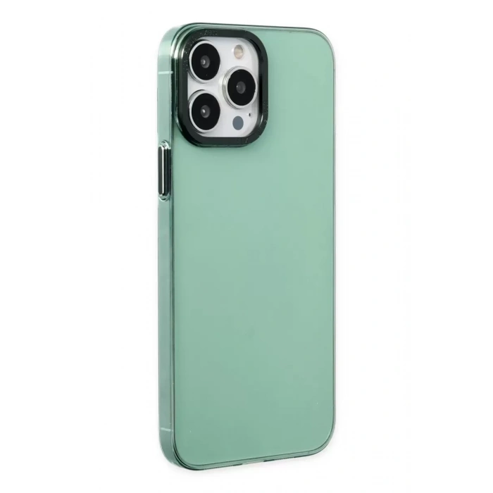 Apple iPhone 13 Pro Kılıf Anka PC Sert Metal Kapak - Yeşil