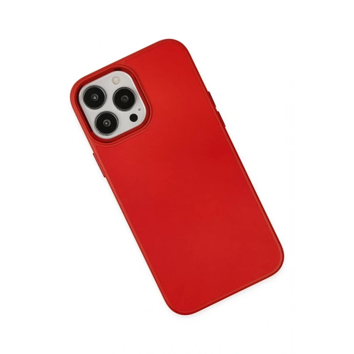 Apple iPhone 13 Pro Kılıf Asya Deri Silikon - Kırmızı