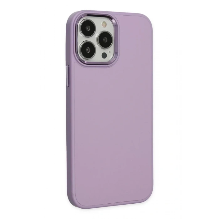Apple iPhone 13 Pro Kılıf Asya Deri Silikon - Lila