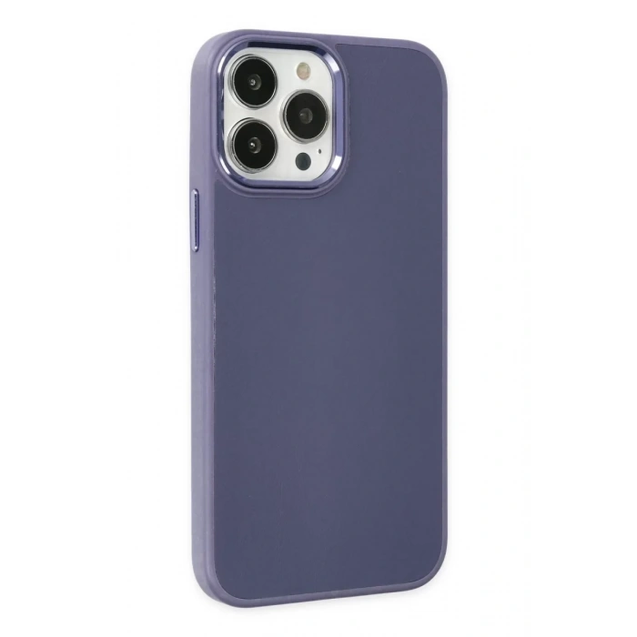 Apple iPhone 13 Pro Kılıf Asya Deri Silikon - Mor