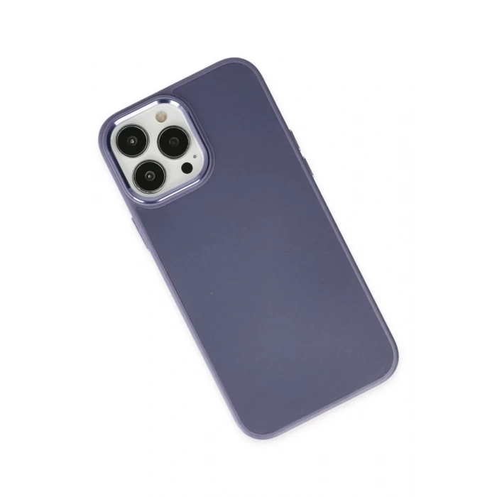 Apple iPhone 13 Pro Kılıf Asya Deri Silikon - Mor
