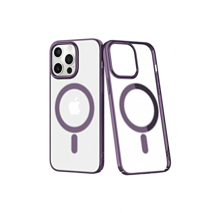 Apple iPhone 13 Pro Kılıf Element Magneticsafe Sert Kapak - Derin Mor