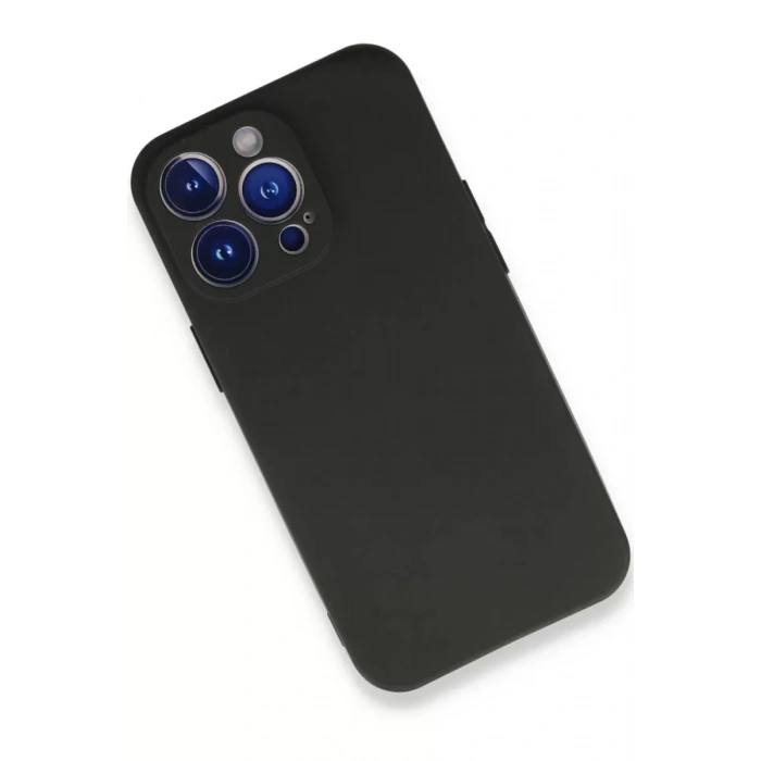 Apple iPhone 13 Pro Kılıf First Silikon - Siyah