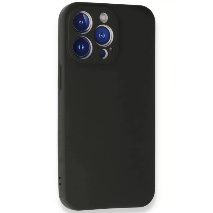 Apple iPhone 13 Pro Kılıf First Silikon - Siyah