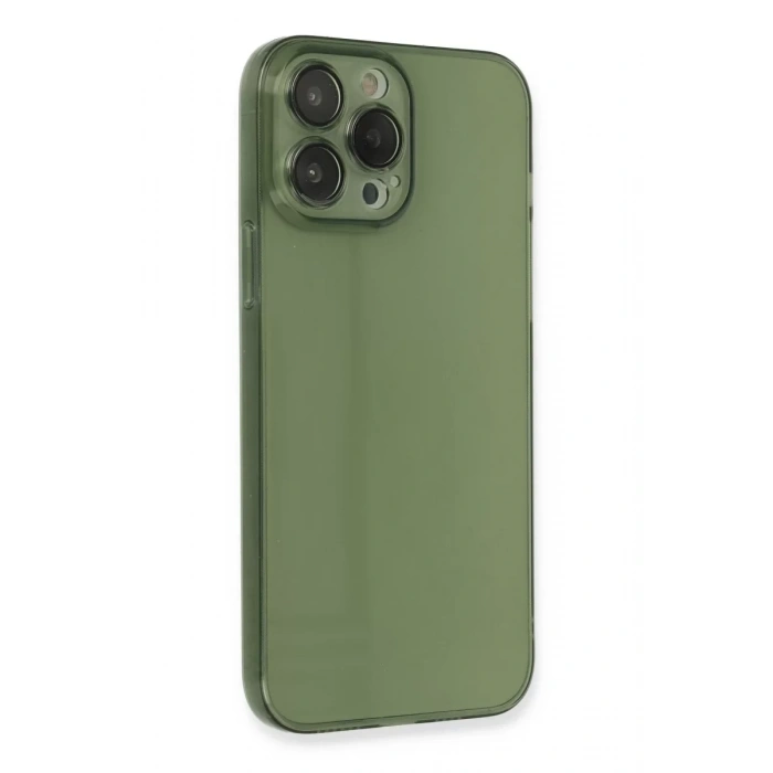 Apple iPhone 13 Pro Kılıf Fly Lens Silikon - Yeşil