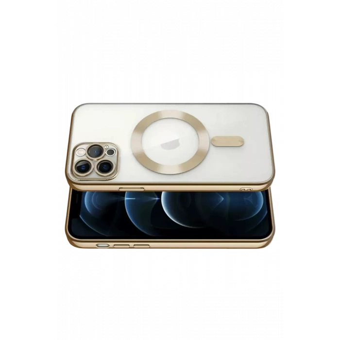 Apple iPhone 13 Pro Kılıf Kross Magneticsafe Kapak - Gold