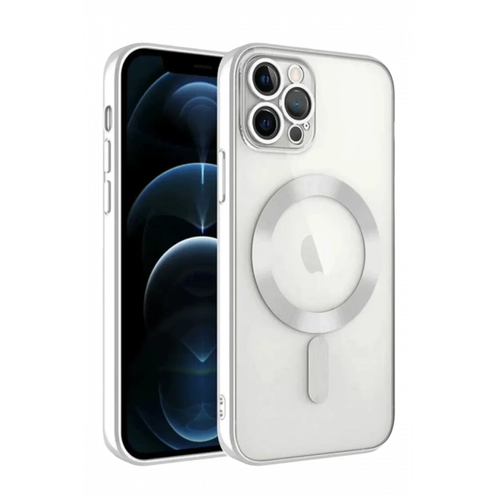 Apple iPhone 13 Pro Kılıf Kross Magneticsafe Kapak - Gümüş