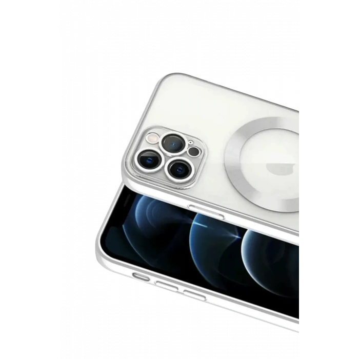 Apple iPhone 13 Pro Kılıf Kross Magneticsafe Kapak - Gümüş