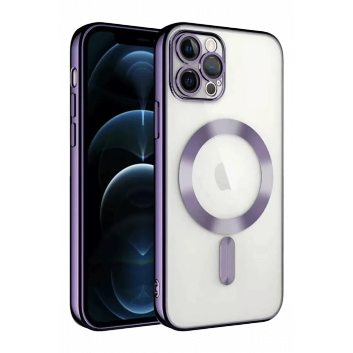 Apple iPhone 13 Pro Kılıf Kross Magneticsafe Kapak - Mor