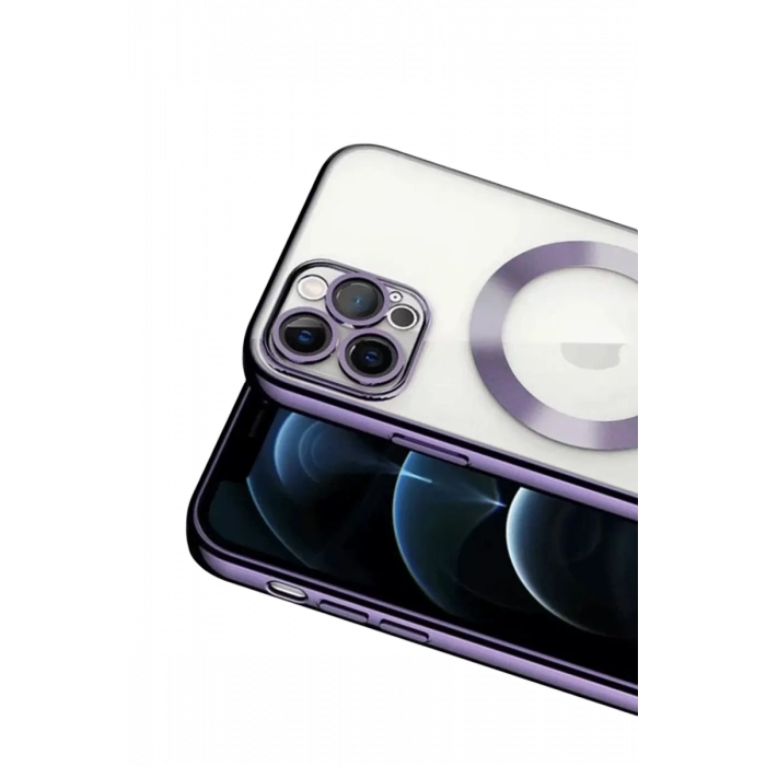 Apple iPhone 13 Pro Kılıf Kross Magneticsafe Kapak - Mor