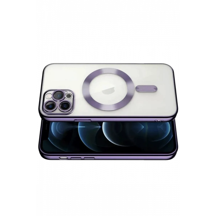 Apple iPhone 13 Pro Kılıf Kross Magneticsafe Kapak - Mor