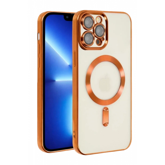 Apple iPhone 13 Pro Kılıf Kross Magneticsafe Kapak - Turuncu
