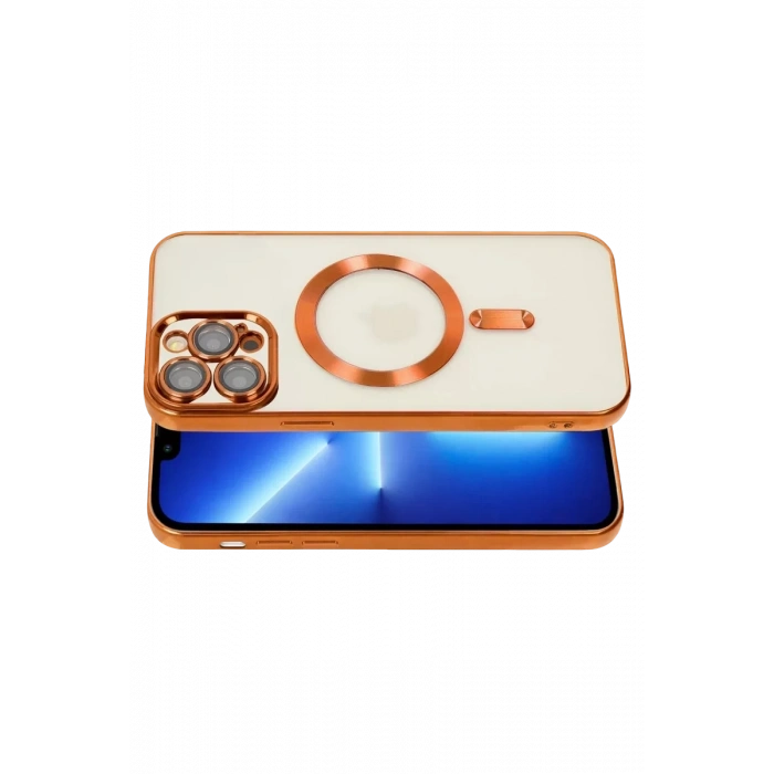 Apple iPhone 13 Pro Kılıf Kross Magneticsafe Kapak - Turuncu