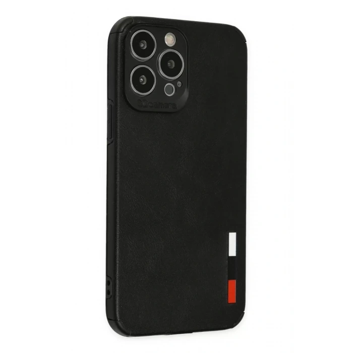 Apple iPhone 13 Pro Kılıf Loop Deri Silikon - Siyah