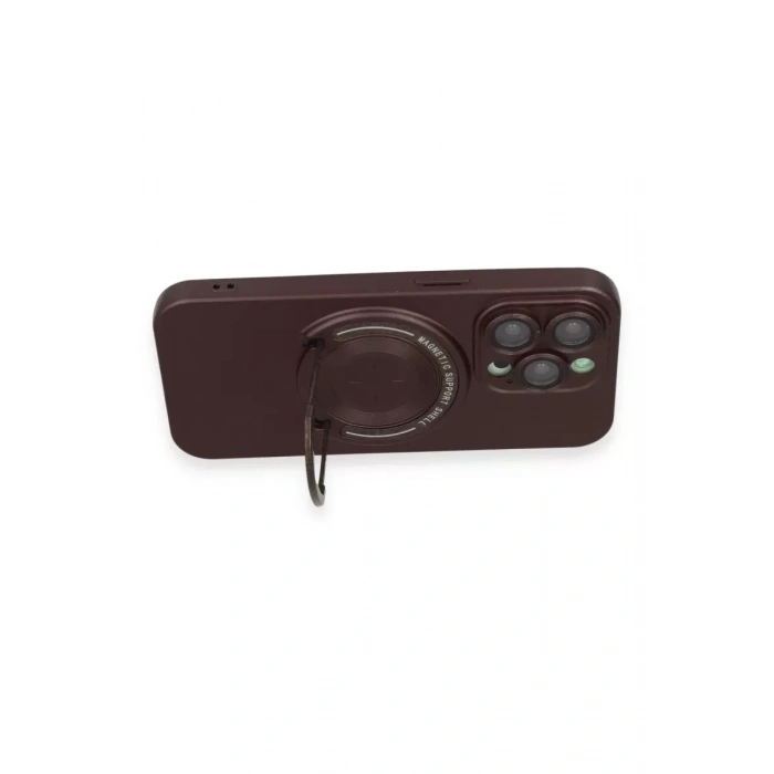 Apple iPhone 13 Pro Kılıf Lukka Magneticsafe Kapak - Kahverengi