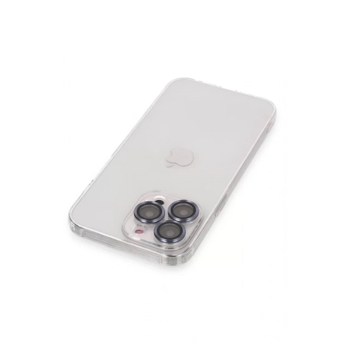 Apple iPhone 13 Pro Kılıf Luko Lens Silikon - Sierra Blue