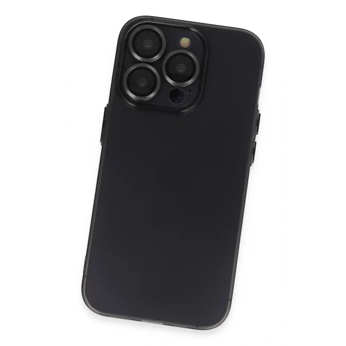 Apple iPhone 13 Pro Kılıf Luko Lens Silikon - Siyah