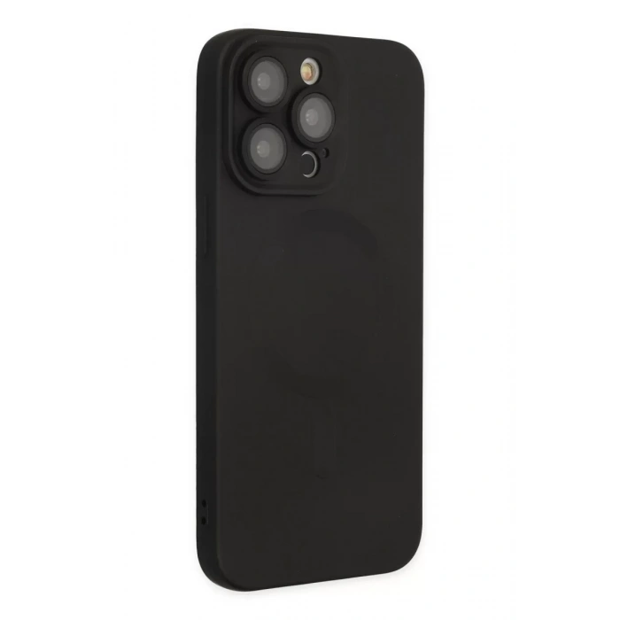 Apple iPhone 13 Pro Kılıf Moshi Lens Magneticsafe Silikon - Siyah
