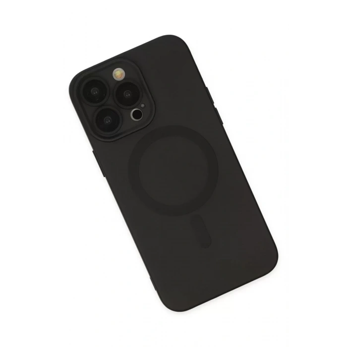 Apple iPhone 13 Pro Kılıf Moshi Lens Magneticsafe Silikon - Siyah