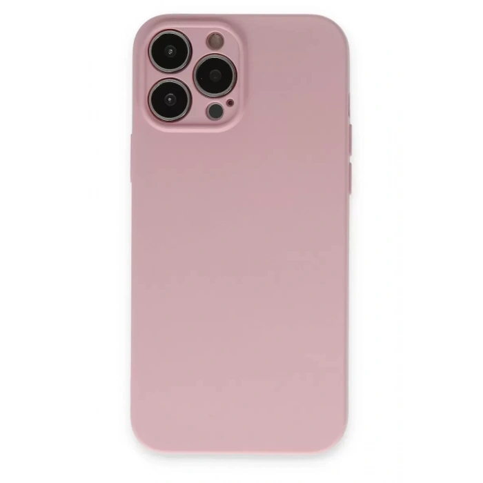 Apple iPhone 13 Pro Kılıf Nano içi Kadife Silikon - Pembe