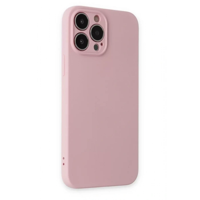 Apple iPhone 13 Pro Kılıf Nano içi Kadife Silikon - Pembe