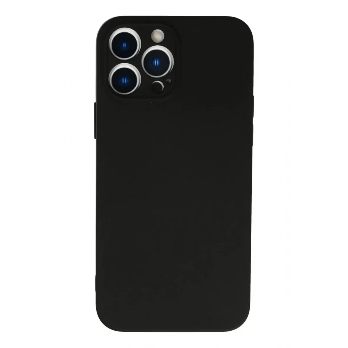Apple iPhone 13 Pro Kılıf Nano içi Kadife Silikon - Siyah