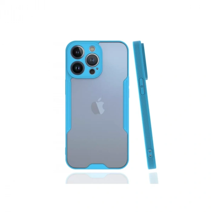 Apple iPhone 13 Pro Kılıf Platin Silikon - Mavi