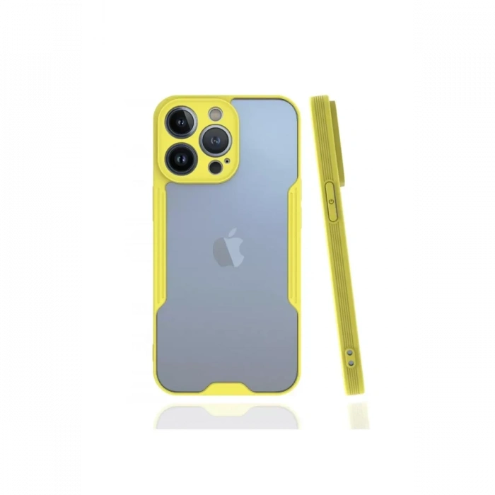 Apple iPhone 13 Pro Kılıf Platin Silikon - Sarı