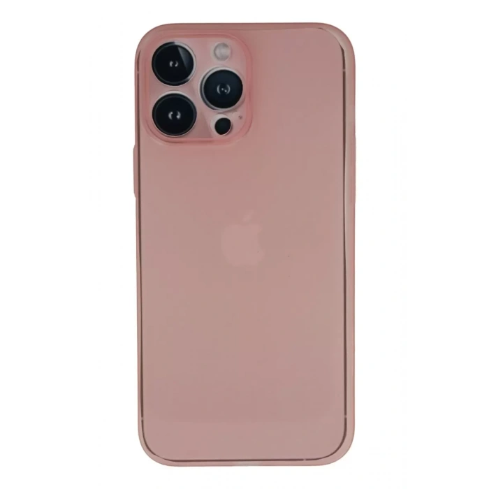Apple iPhone 13 Pro Kılıf PP Ultra İnce Kapak - Pembe