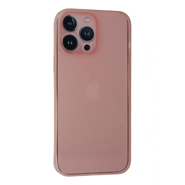 Apple iPhone 13 Pro Kılıf PP Ultra İnce Kapak - Pembe