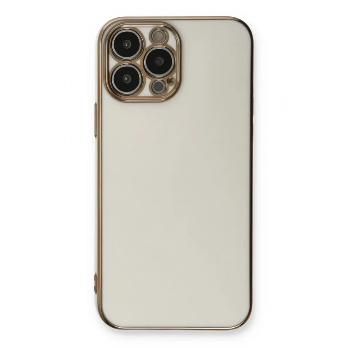 Apple iPhone 13 Pro Kılıf Volet Silikon - Beyaz