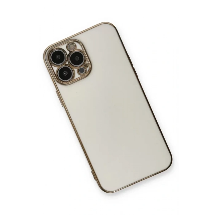 Apple iPhone 13 Pro Kılıf Volet Silikon - Beyaz
