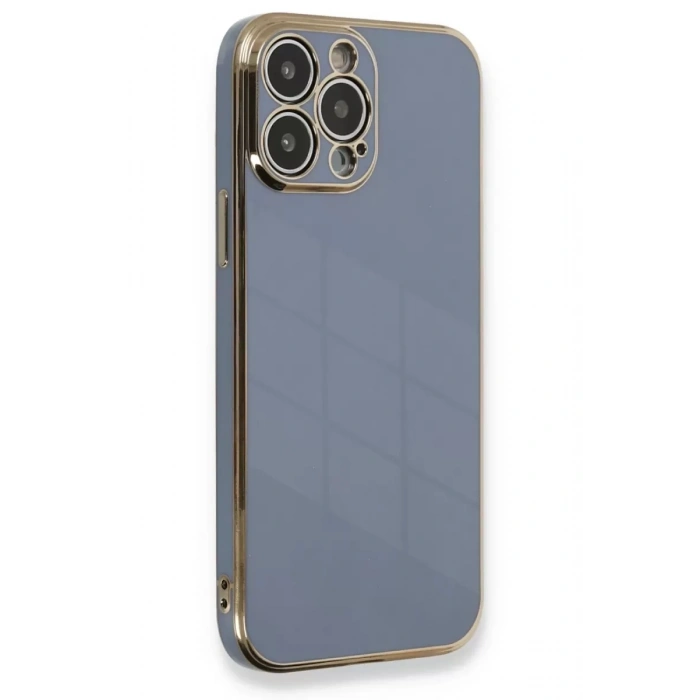 Apple iPhone 13 Pro Kılıf Volet Silikon - Mavi