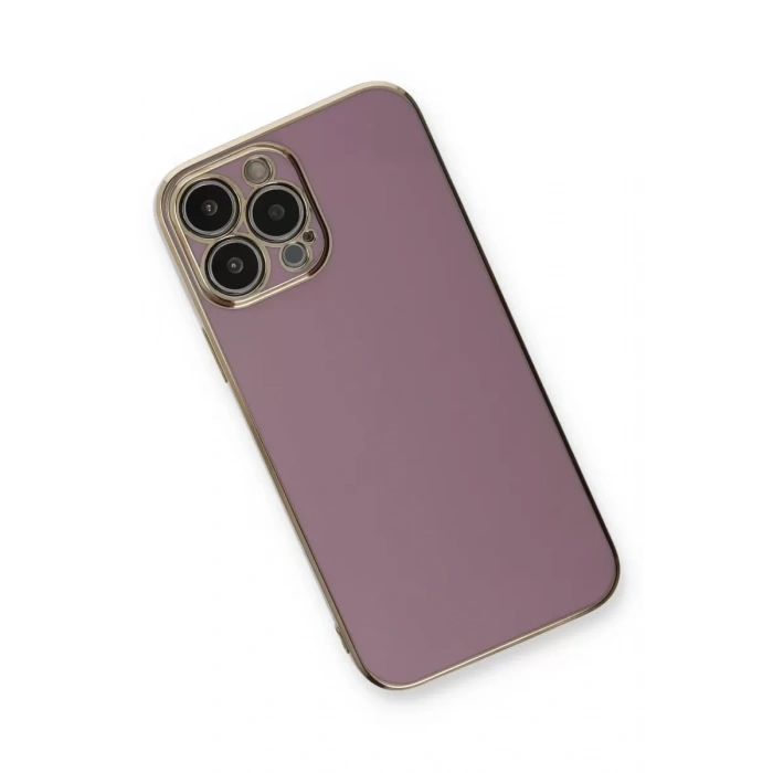 Apple iPhone 13 Pro Kılıf Volet Silikon - Mor