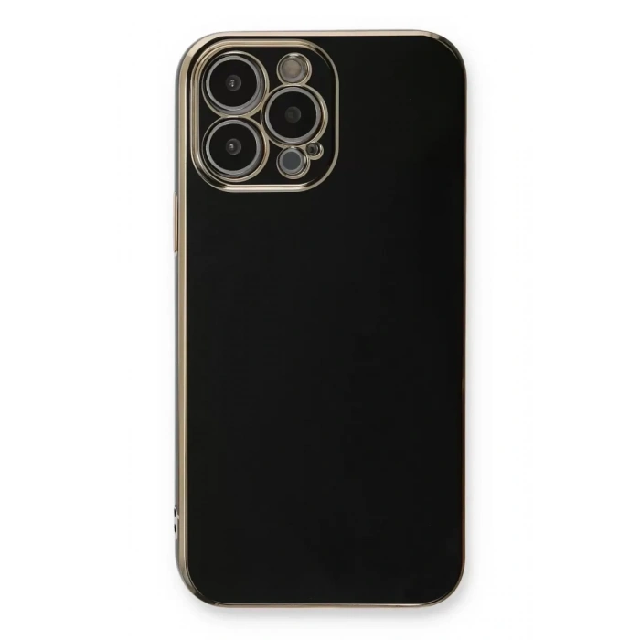 Apple iPhone 13 Pro Kılıf Volet Silikon - Siyah