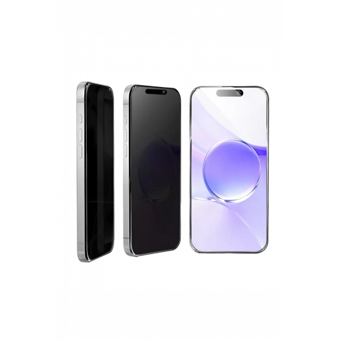 Apple iPhone 13 Pro Max Bilvis 5in1 5D Magic Hayalet Cam Ekran Koruyucu - Siyah