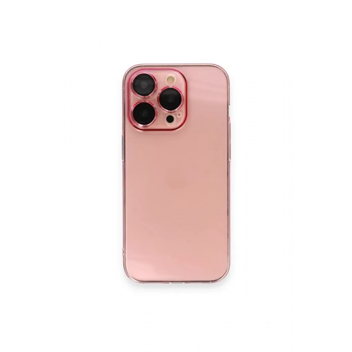 Apple iPhone 13 Pro Max Kılıf Armada Lensli Kapak - Rose Gold