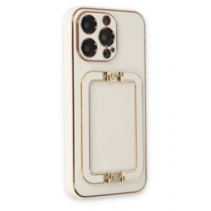 Apple iPhone 13 Pro Max Kılıf Coco Elit Kapak - Beyaz