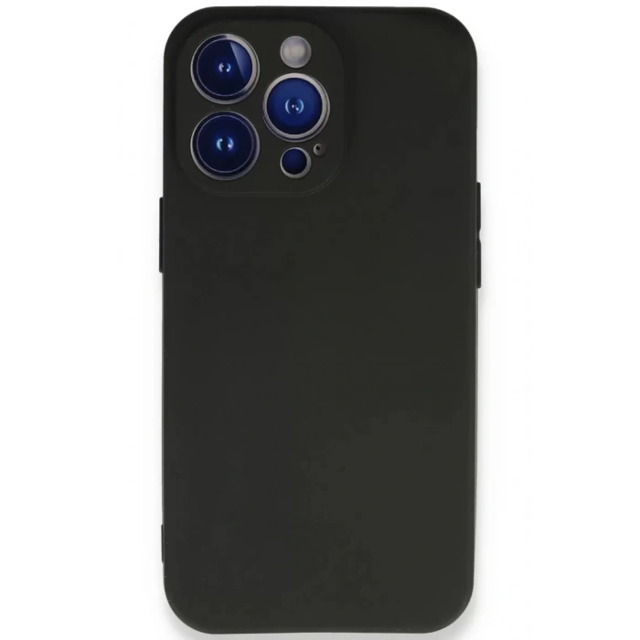 Apple iPhone 13 Pro Max Kılıf First Silikon - Siyah