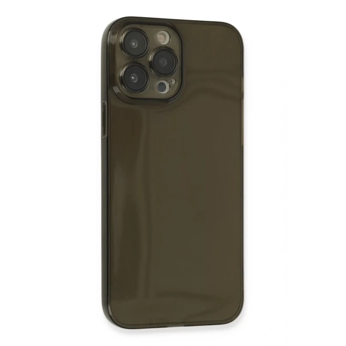 Apple iPhone 13 Pro Max Kılıf Fly Lens Silikon - Siyah
