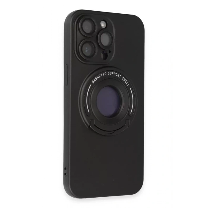 Apple iPhone 13 Pro Max Kılıf Lukka Magneticsafe Kapak - Siyah