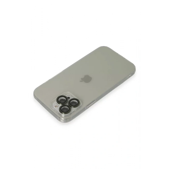 Apple iPhone 13 Pro Max Kılıf Luko Lens Silikon - Yeşil